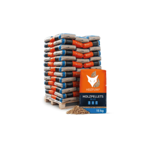 Heizfuxx Blue – Houtpellets 975 kg – 65 zakken van 15 kg | ENplus A1 naaldhout