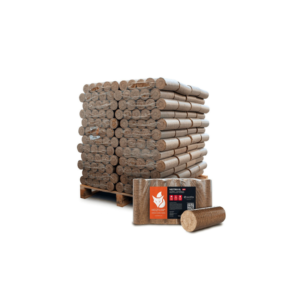 Heizfuxx Nestro XL Red – Hardhouten briketten 960 kg – 96 pakken van 10 kg