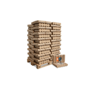 Heizfuxx Nestro XL Blue – Houtbriketten 960 kg – 96 pakken van 10 kg