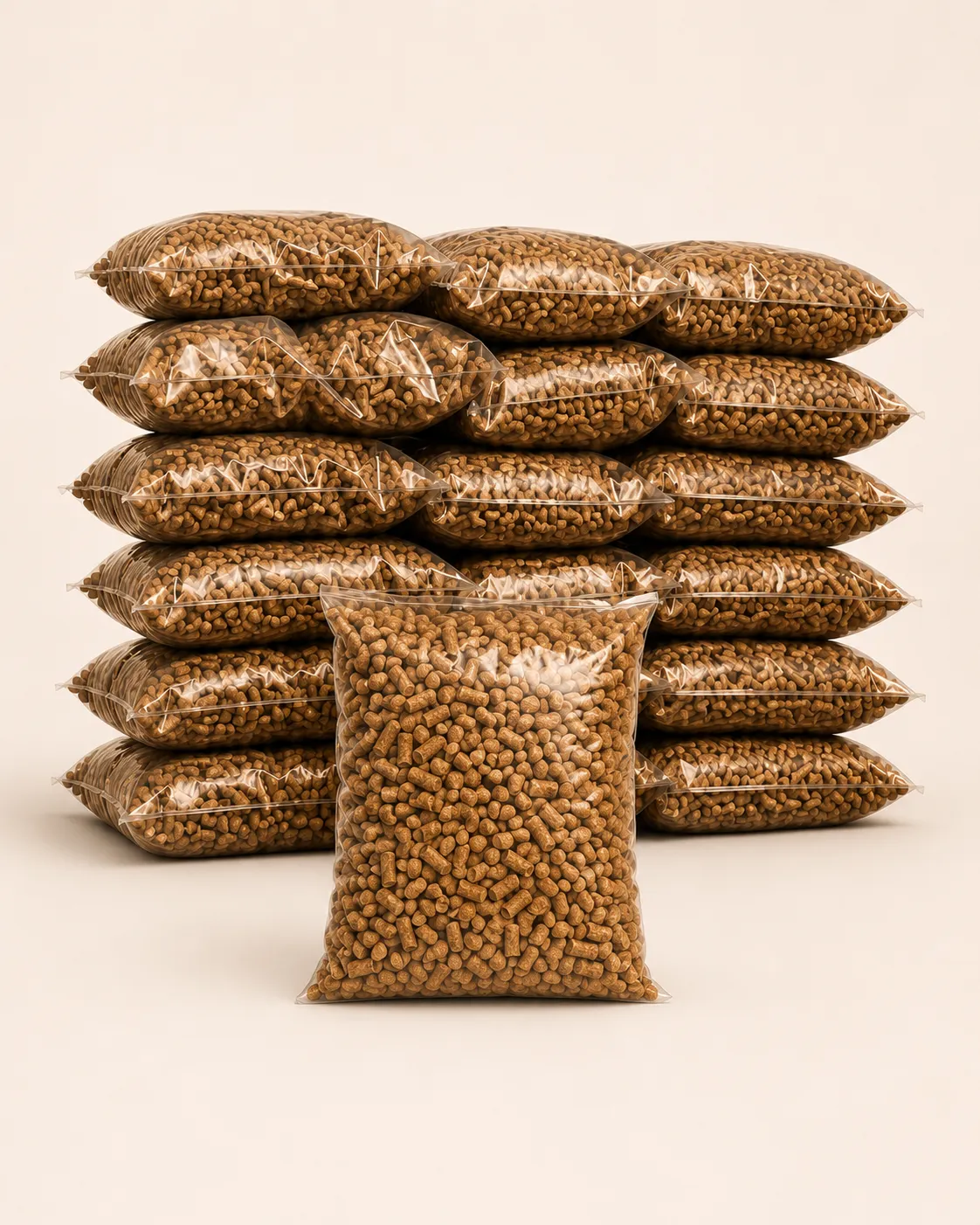 Houtpellets op pallet
